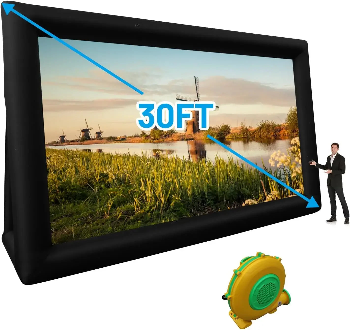Inflatable Movie Screen for Outdoor 14/16/20/30ft