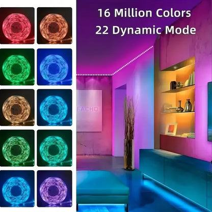 XIBUZZ™ USB LED Strip Lights RGB 5050 Bluetooth  16ft - 131ft