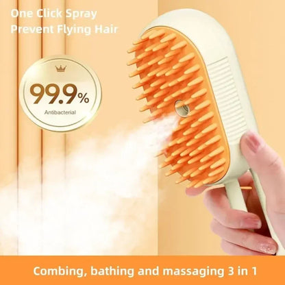 PetJiggle™ 3 In 1 Pet Steam Brush Comb With Essential Oil