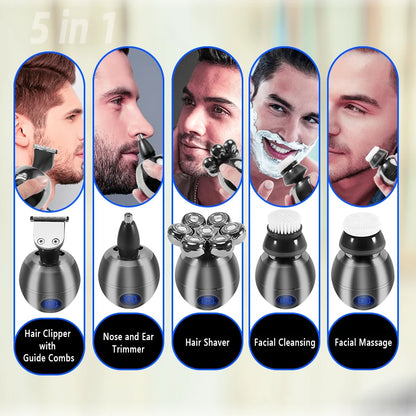 FlexiGear™ Men Hair Trimmer Kit Wet Dry Electric Shaver