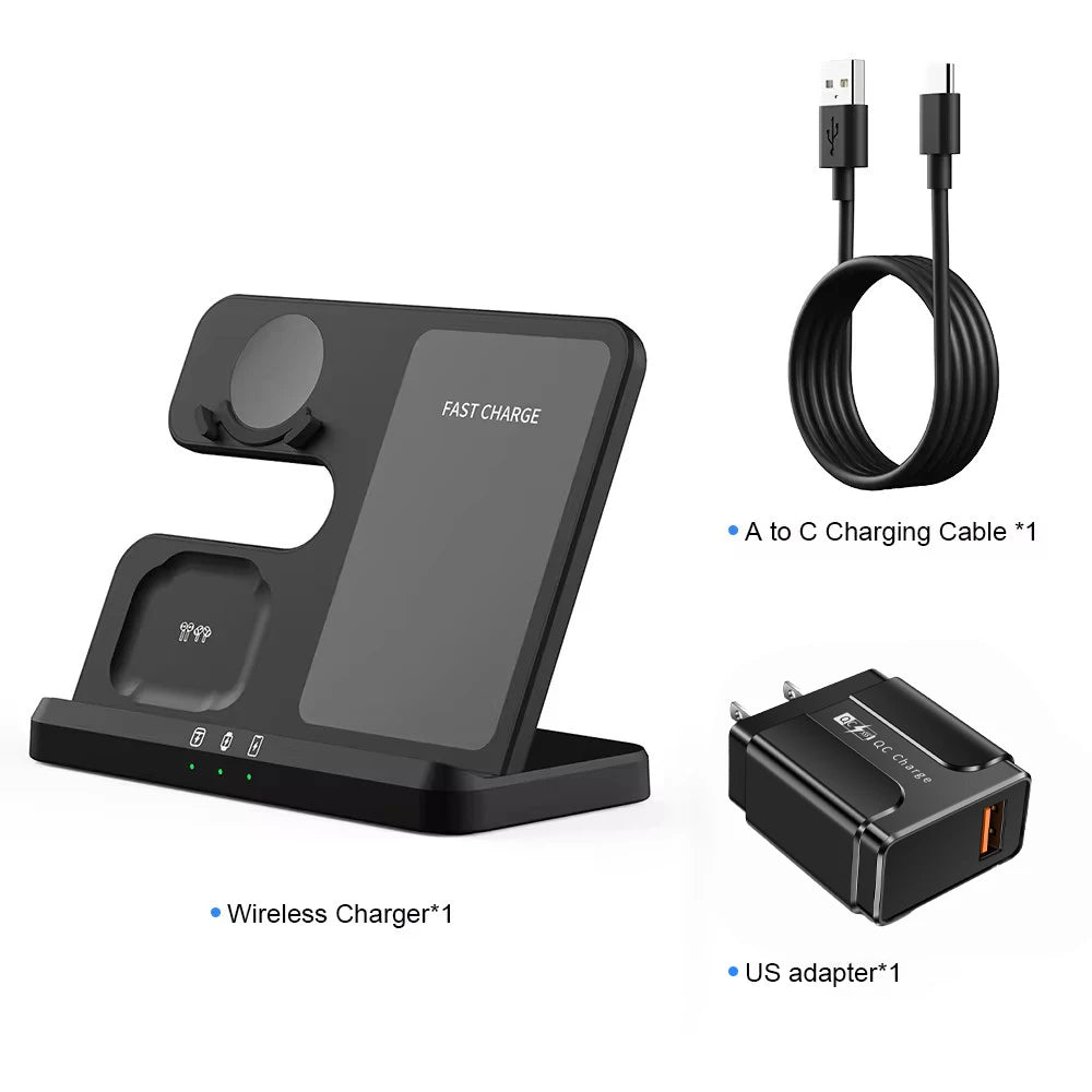 3 In 1 Qi Fast Wireless Qi Fast Charger Stand