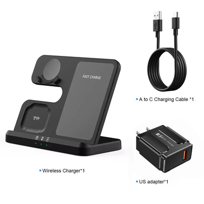 3 In 1 Qi Fast Wireless Qi Fast Charger Stand