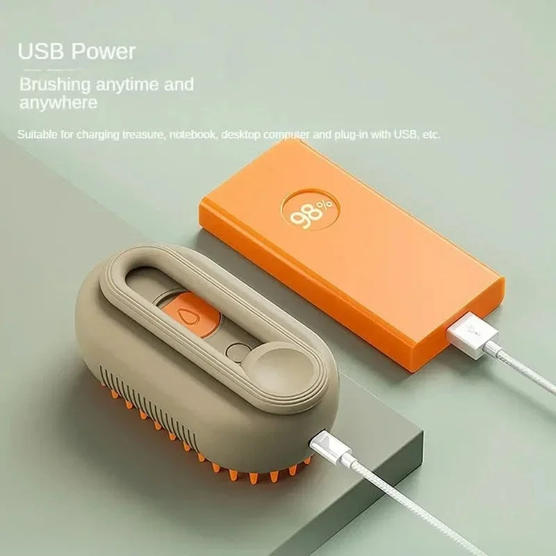 PetJiggle™ 3 In 1 Pet Steam Brush Comb With Essential Oil