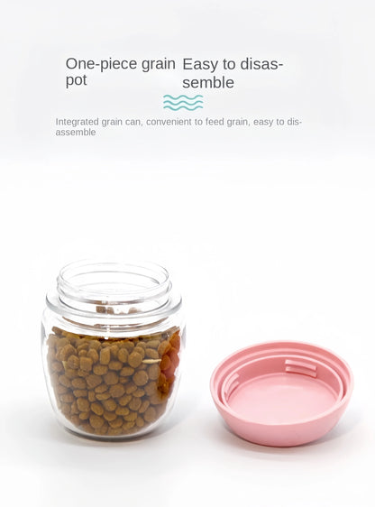 PetJiggle™ Pet Water Bottle and Feeder Bowl