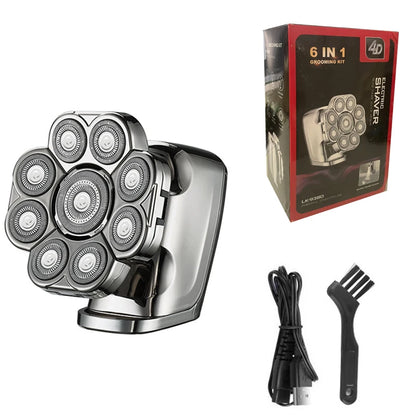 FlexiGear™ 9 In 1 Rechargeable Electric Razor Men's Grooming Kit + USB  Fast Charging Adapter