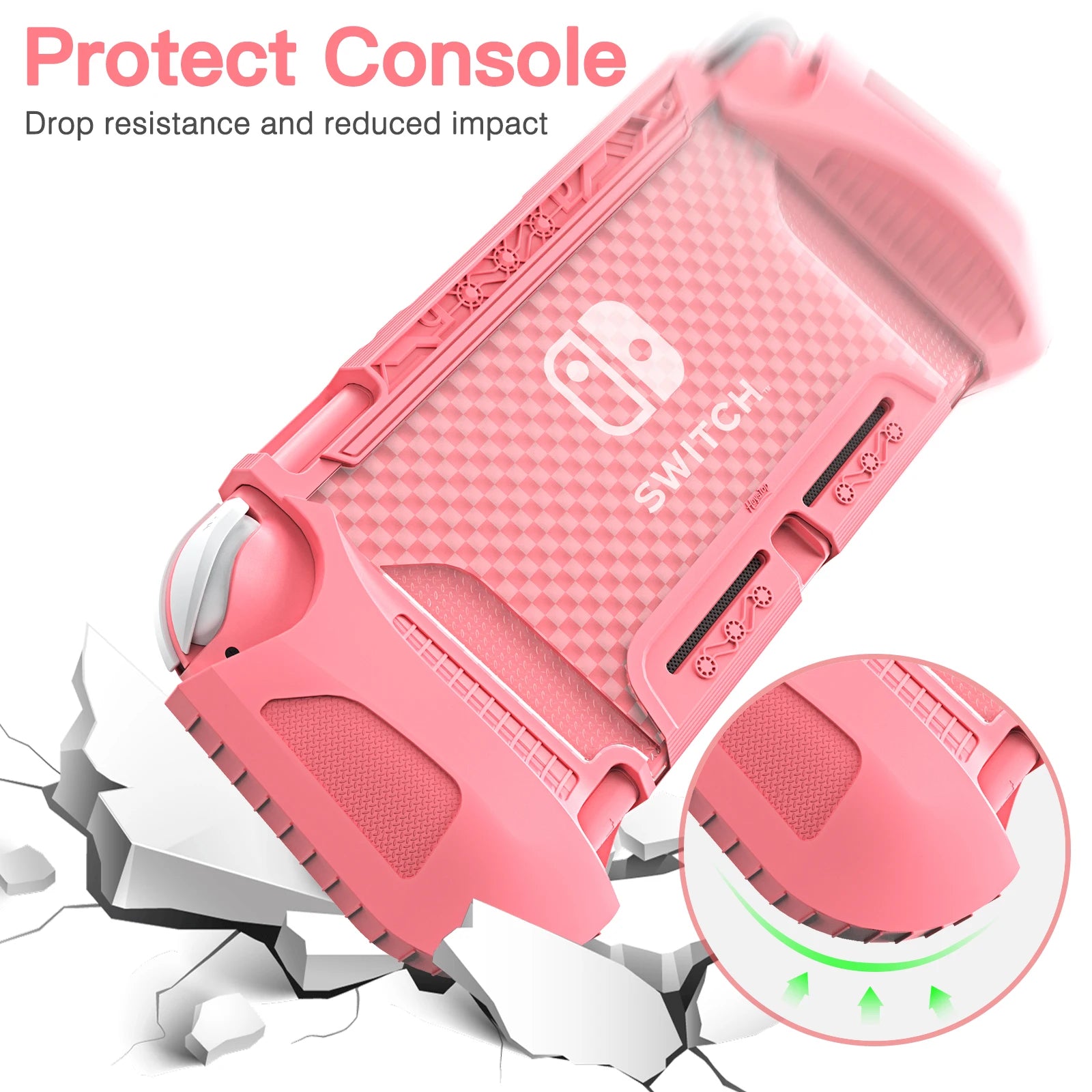 TPU Protective  Case Compatible with Nintendo Switch Lite - Protective Case for Switch Lite with Anti-Scratch/Anti-Dust