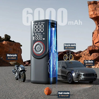 FlexiGear™ 2-In-1 Portable Inflator Pump and  Power Bank