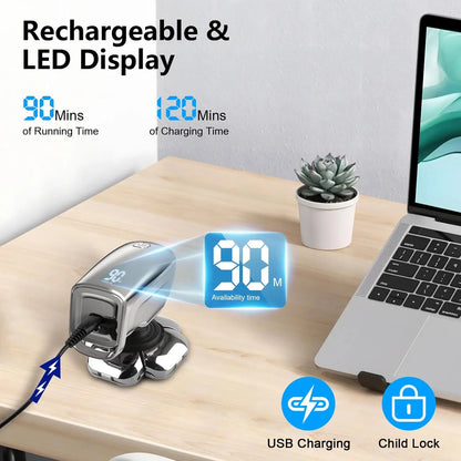 FlexiGear™ 9 In 1 Rechargeable Electric Razor Men's Grooming Kit + USB  Fast Charging Adapter