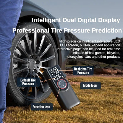 FlexiGear™ 2-In-1 Portable Inflator Pump and  Power Bank