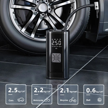 FlexiGear™ 6000mAh Portable Car Air Compressor
