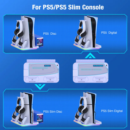 XIBUZZ™ PS5 Slim Controller Cooling Stand