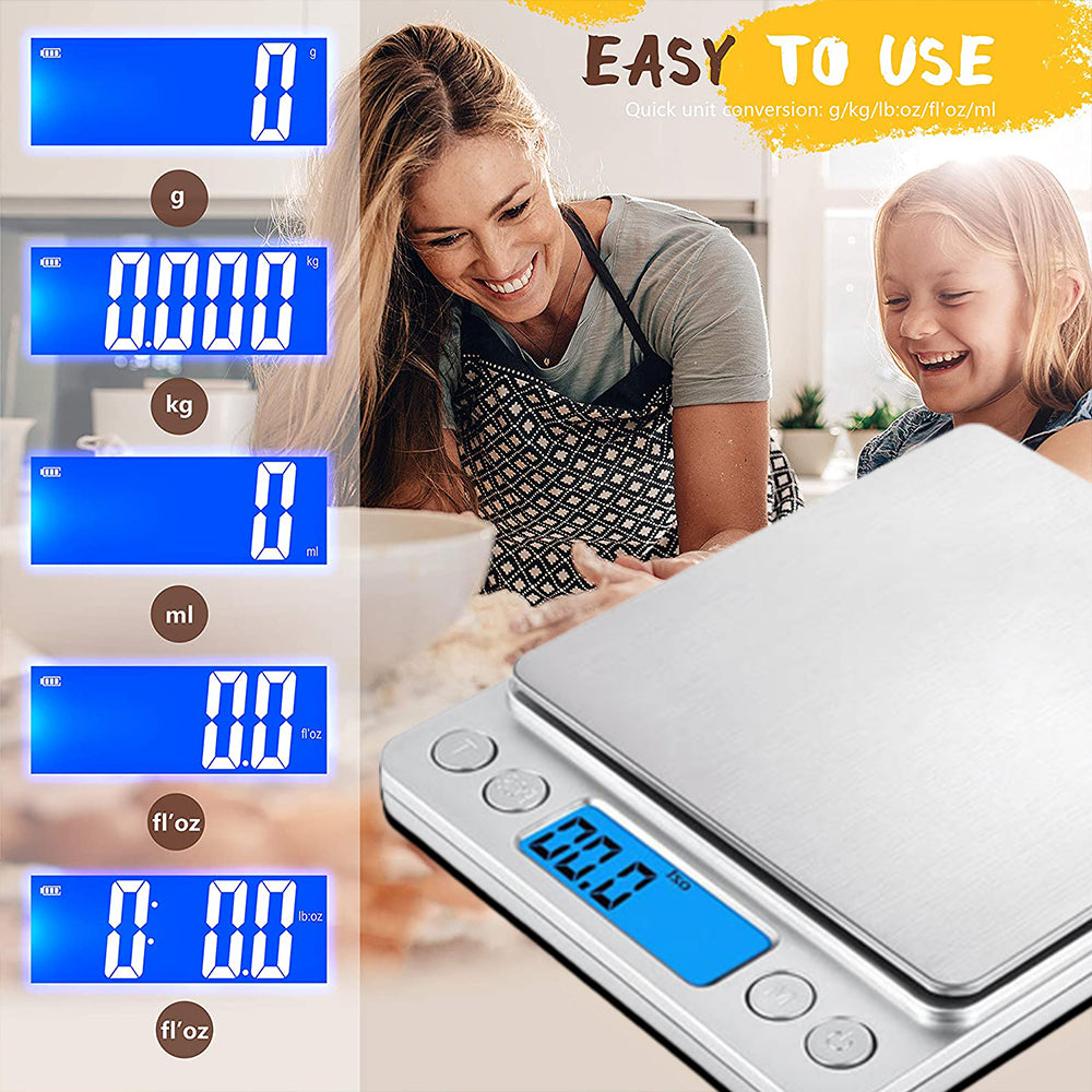 ScenicScale™ Kitchen Food Scale 500g Capacity 0.01g Accuracy