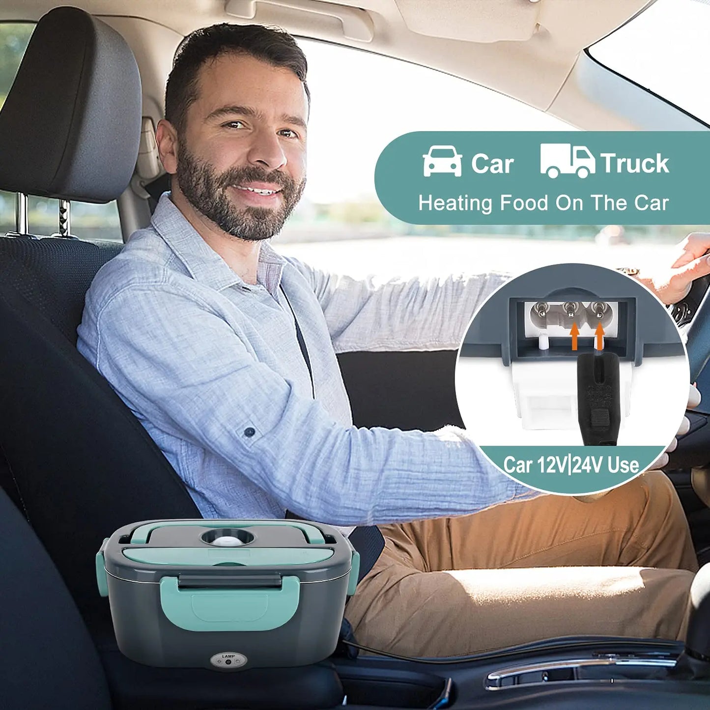 FLEXIGEAR™ Portable Electric Lunch Box 1.2L 1.8L