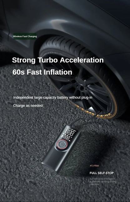 FlexiGear™ 2-In-1 Portable Inflator Pump and  Power Bank