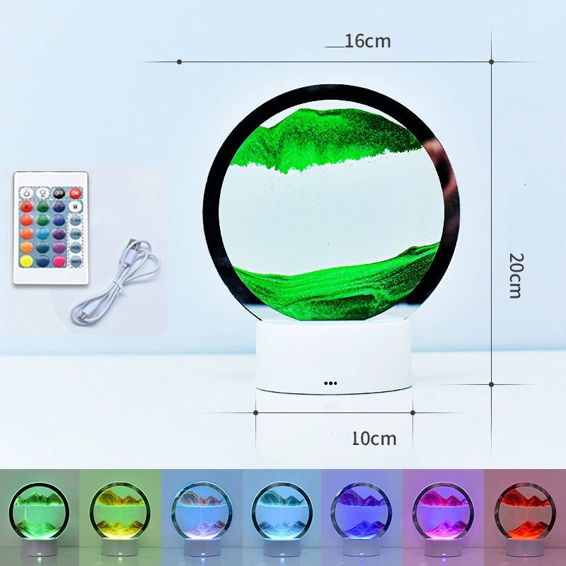 3D Moving Sand Art Frame Night Light
