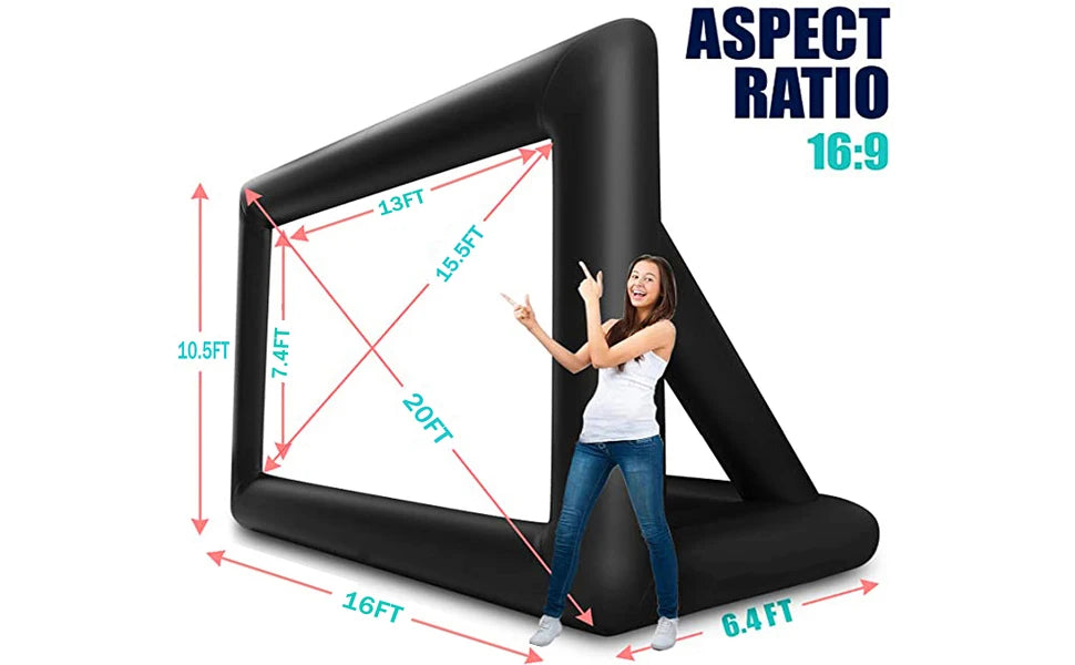 Inflatable Movie Screen for Outdoor 14/16/20/30ft