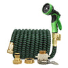 High-Pressure Hose Nozzle: Expandable Garden Water Hose with Double Metal Connector
