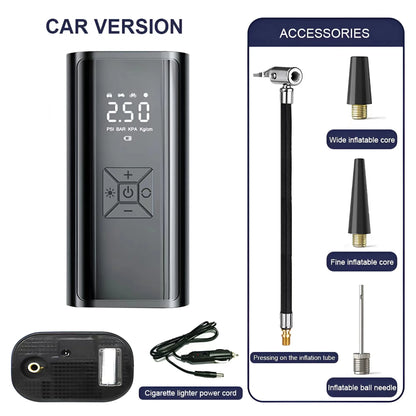 FlexiGear™ 6000mAh Portable Car Air Compressor