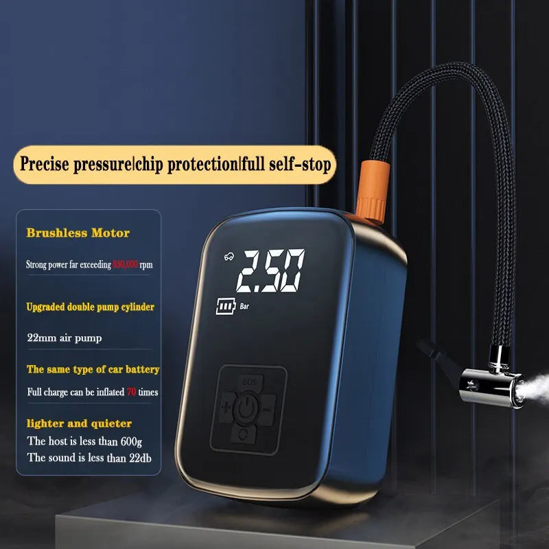 FlexiGear™ Mini Car Tire Inflator 150PSI  ﻿