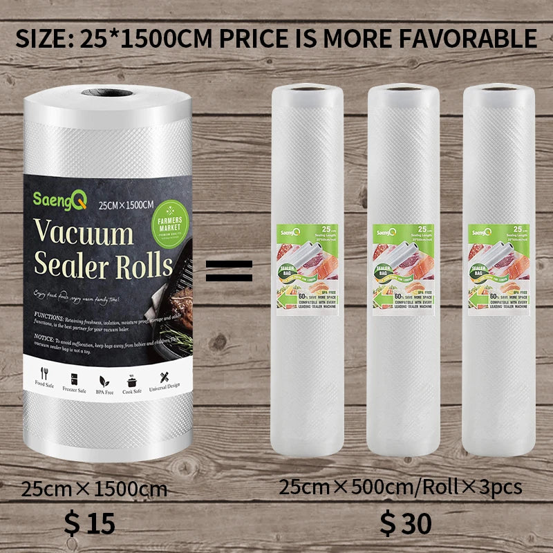 FlexiGear™ Kitchen Food Vacuum Sealer Bag