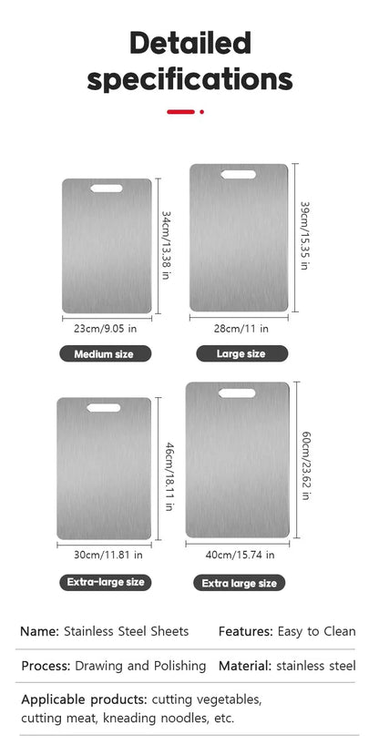LUXIGEAR™ 316 Stainless Steel Panel and Chopping Board