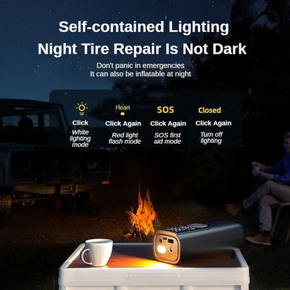 FlexiGear™ 2-In-1 Portable Inflator Pump and  Power Bank