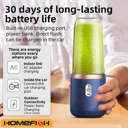LUXIGEAR™ Portable Electric Juicer Blender 400ml