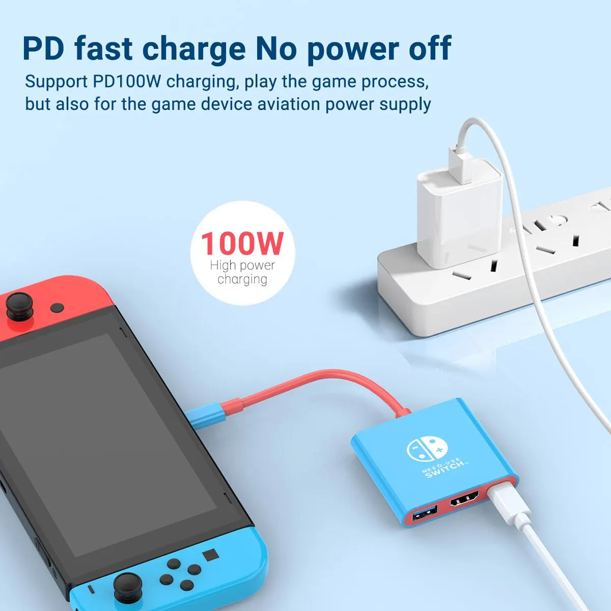 XIBUZZ™ Multiple Port Nintendo Switch adapter