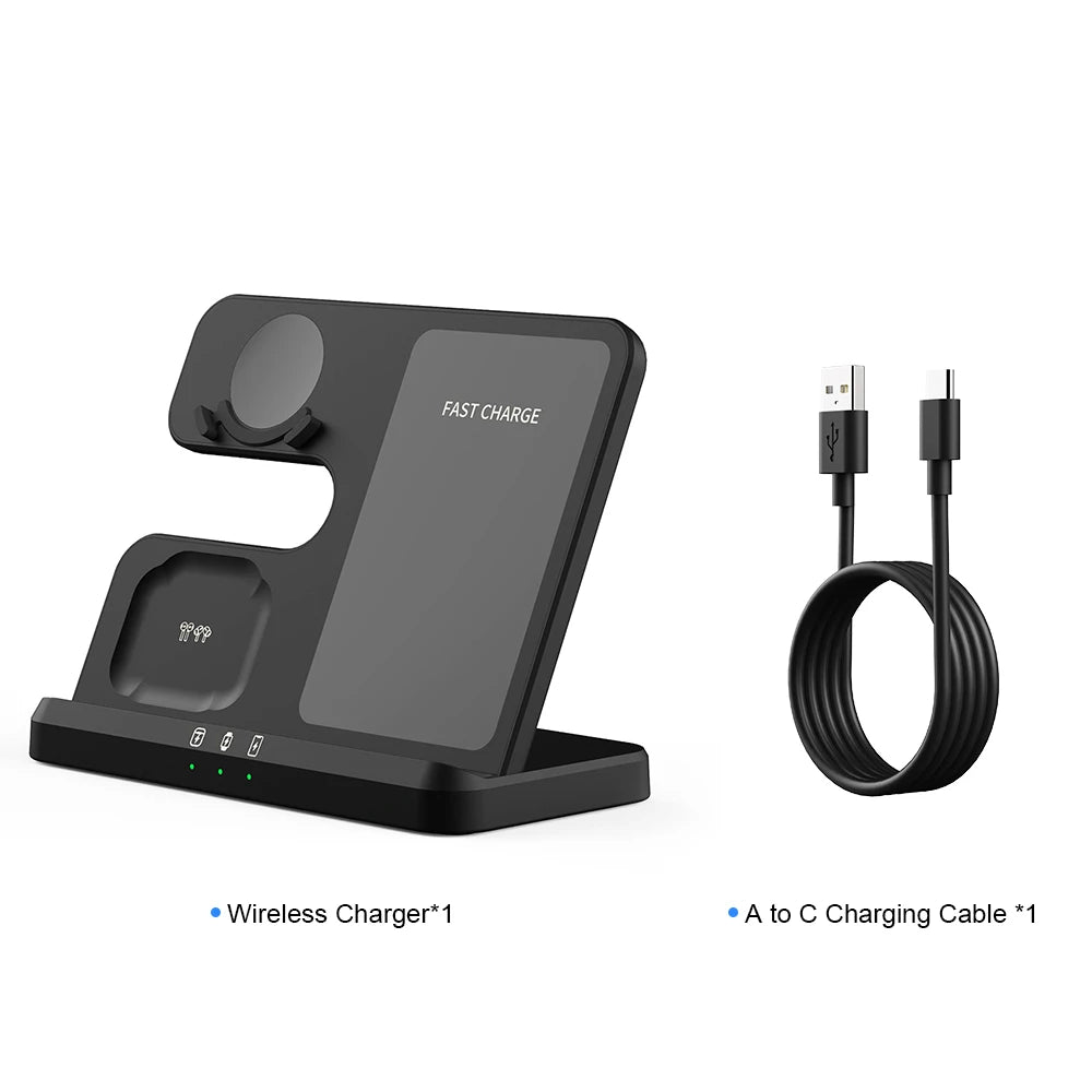 3 In 1 Qi Fast Wireless Qi Fast Charger Stand