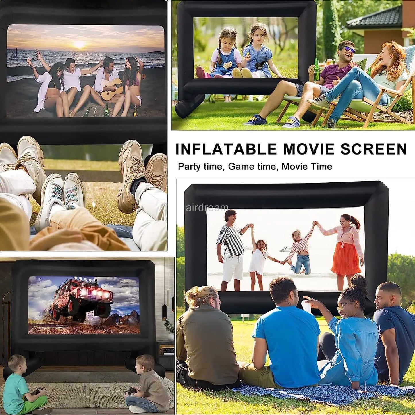 Inflatable Movie Screen for Outdoor 14/16/20/30ft