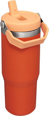 Copo de aço inoxidável Stanley IceFlow com canudo, garrafa de água isolada a vácuo para casa, escritório ou carro, copo reutilizável com canudo à prova de vazamentos | 30 onças 
