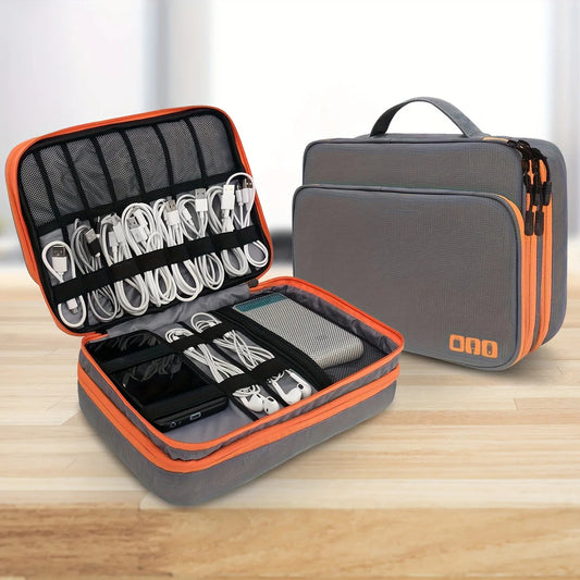 FlexiGear™Portable Travel Cable Organizer Bag