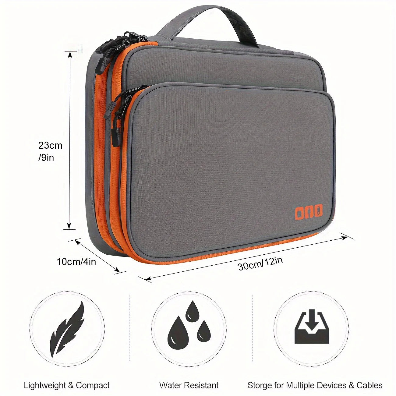 FlexiGear™Portable Travel Cable Organizer Bag
