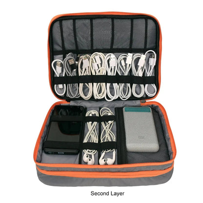 FlexiGear™Portable Travel Cable Organizer Bag