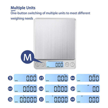 ScenicScale™ Kitchen Food Scale 500g Capacity 0.01g Accuracy