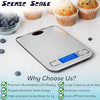 Balance alimentaire numérique ScenicScale – Capacité de 500 g, précision de 0,01 g, écran LCD clair et six unités sélectionnables, mesure en grammes et en oz. pour la pâtisserie