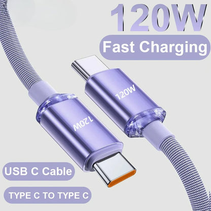 FlexGear™ 120W USB C Cable Fast Charging
