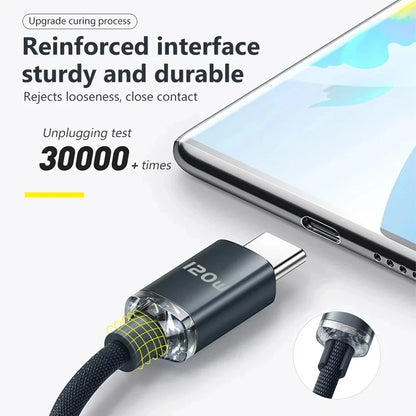 FlexGear™ 120W USB C Cable Fast Charging