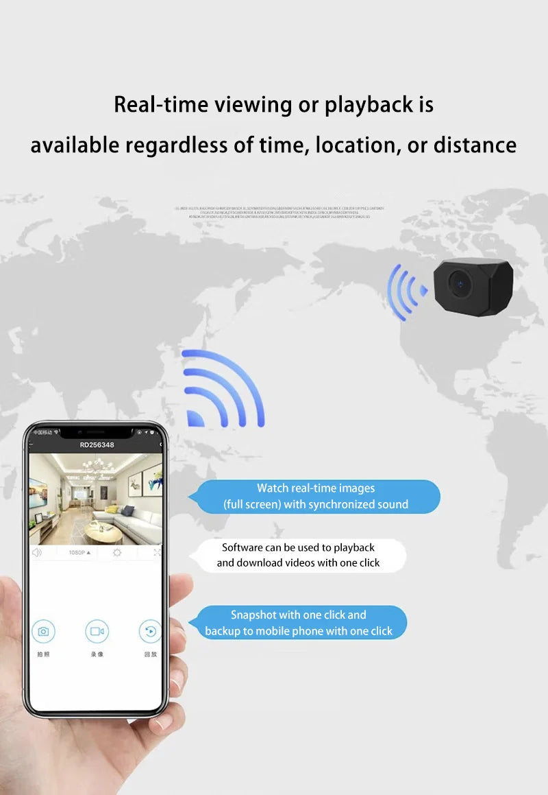 FlexiGear™ Mini WiFi Wireless 1080P HD Camera