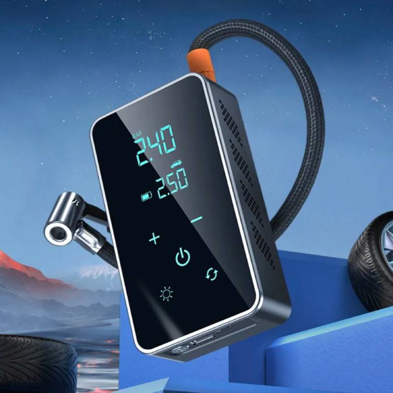 Wireless Air Pump 150psi Touch Screen Portable Electric Tire Inflator For Car Bicycle Motorcycle Mini Air Compressor Injector