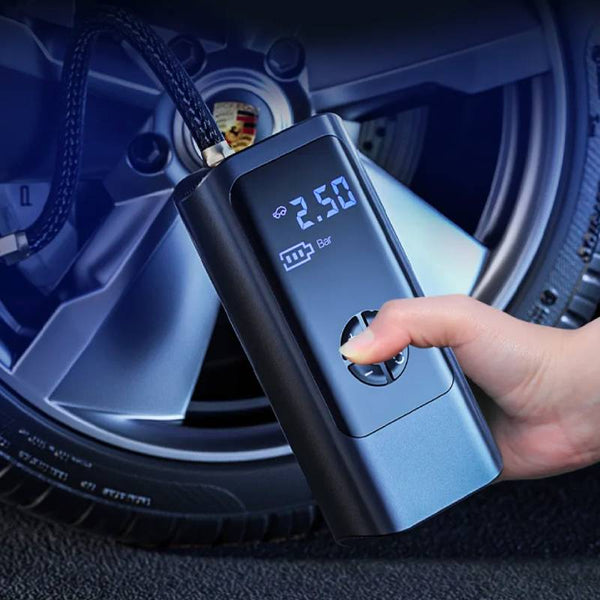 SEAMETAL 8000mAh Wireless Wired Portable Car Air Compressor 12V 150PSI Electric Tire Inflator Pump for Car Motorcycle Balls