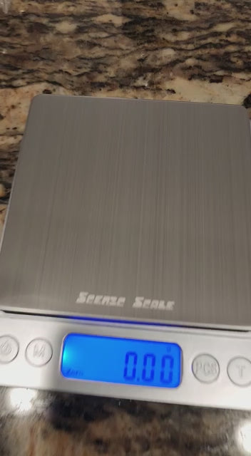 ScenicScale™ Digital Food Scale with Tray | 0.01g Accuracy | 500g Capacity