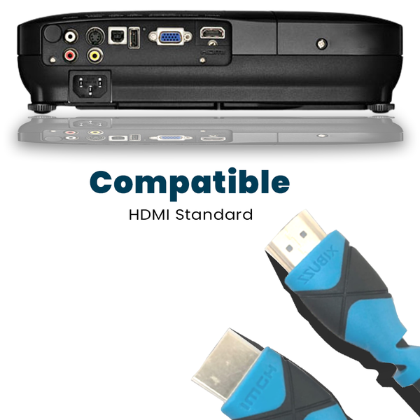 XIBUZZ™ 4K HDMI Cord  -  Ultra High Speed HDMI Cable [Blue]