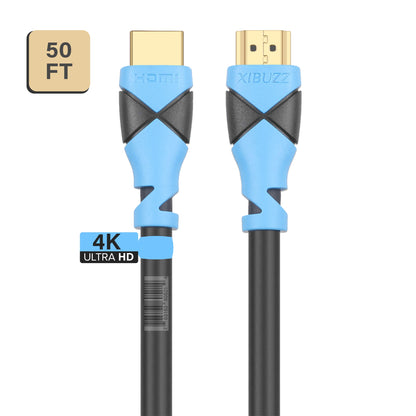 Câble HDMI XIBUZZ 4K de 40 pieds de long-cordon Ultra HD haute vitesse pour téléviseurs UHD, consoles de jeu, moniteurs PS5 Xbox,