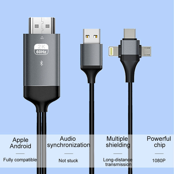 Câble HDMI Câble HDMI 3-en-1 USB vers ultra haut débit