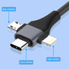 Cabo HDMI Cabo HDMI 3 em 1 USB para Ultra Alta Velocidade