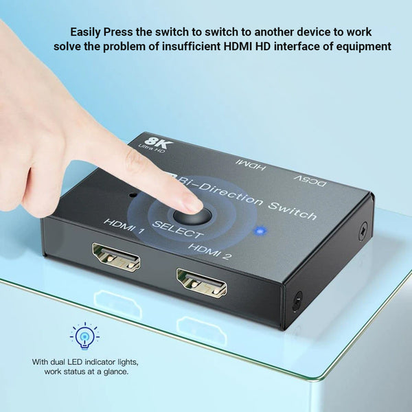 HDMI 2.1 switcher  2-In 1 with 120Hz Support