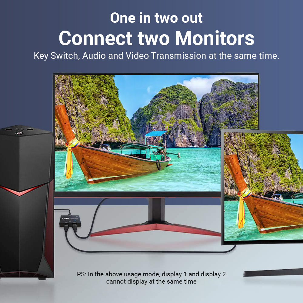 hdmi switch 1 in 2 out 