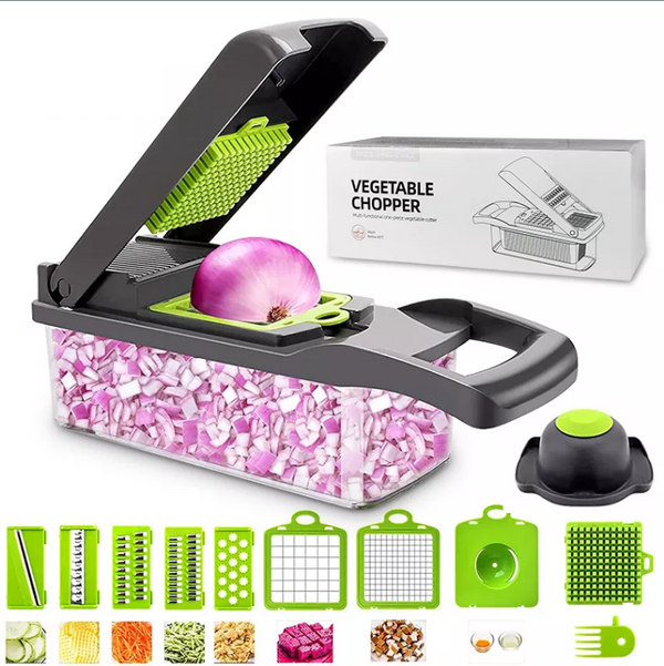 Vegetable Food Chopper 8 In 1 Food Slicer for Salad, Potato, Onion, Carrot, Garlic, Fruits, Vegetables