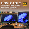 Câble HDMI 4K haute vitesse pour une qualité audio et vidéo améliorée